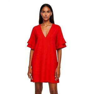 Zara V neck dress size large